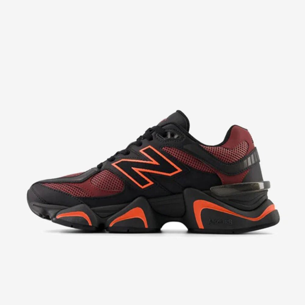New Balance 9060 Men's Sz 12 Athletic Shoes Black Red Sneakers | **New**